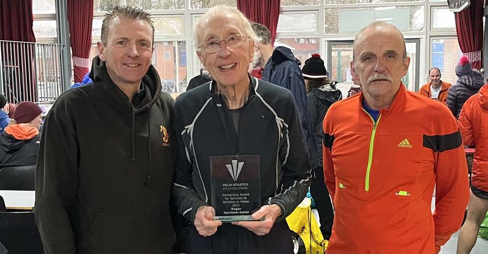 Roger Harrison-Jones receiving his Meritous Award