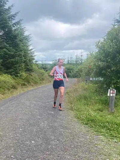 Fairy Freckled Trail Race - 7th July 2024 - Regional Championships, image of one of the fell runners