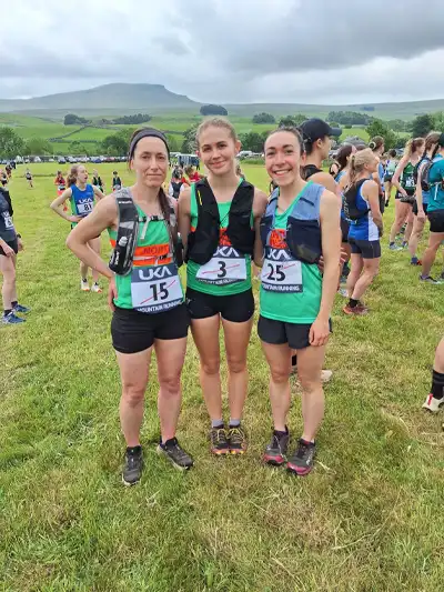 British inter-counties mountain running championships & British mountain running championships Saturday 14th June 2025. Photo of the womens team