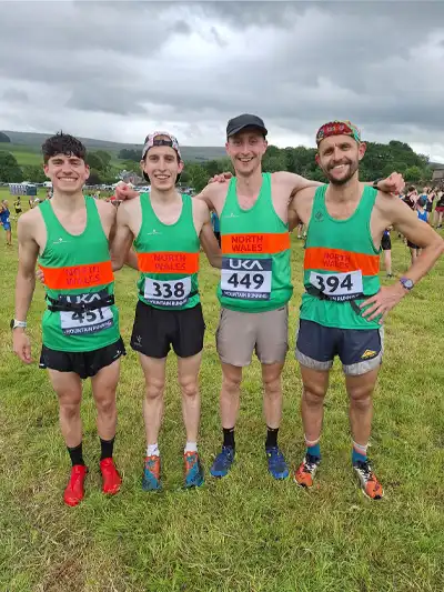 British inter-counties mountain running championships & British mountain running championships Saturday 14th June 2025. Photo of the mens team