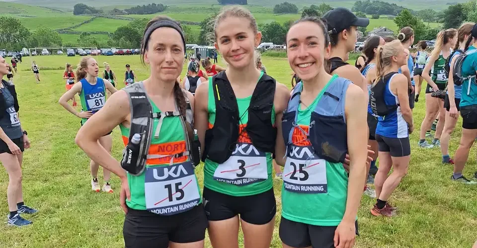 British inter-counties mountain running championships & British mountain running championships Saturday 14th June 2025. Main image, photo of the winners womens race